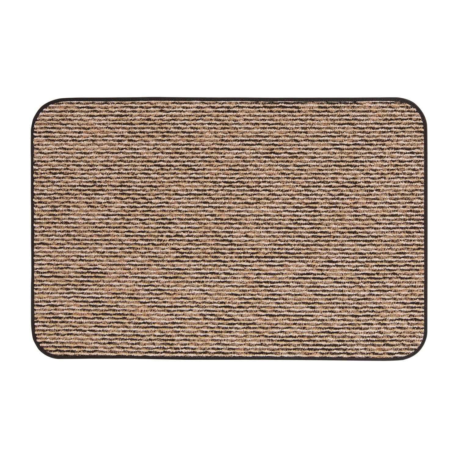 Black and Beige Non-Slip Rectangular Area Rug 2 Ft. x 3 Ft.