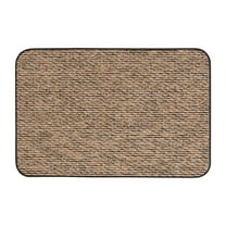 Skid-resistant Carpet Indoor Area Rug Floor Mat - Black Ripple - 2' X 3' - Many Other Sizes to Choose From