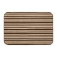 thumbnail image 1 of Skid-resistant Carpet Indoor Area Rug Floor Mat - Mocha Brown Stripe - 2' X 3' - Many Other Sizes to Choose From, 1 of 6