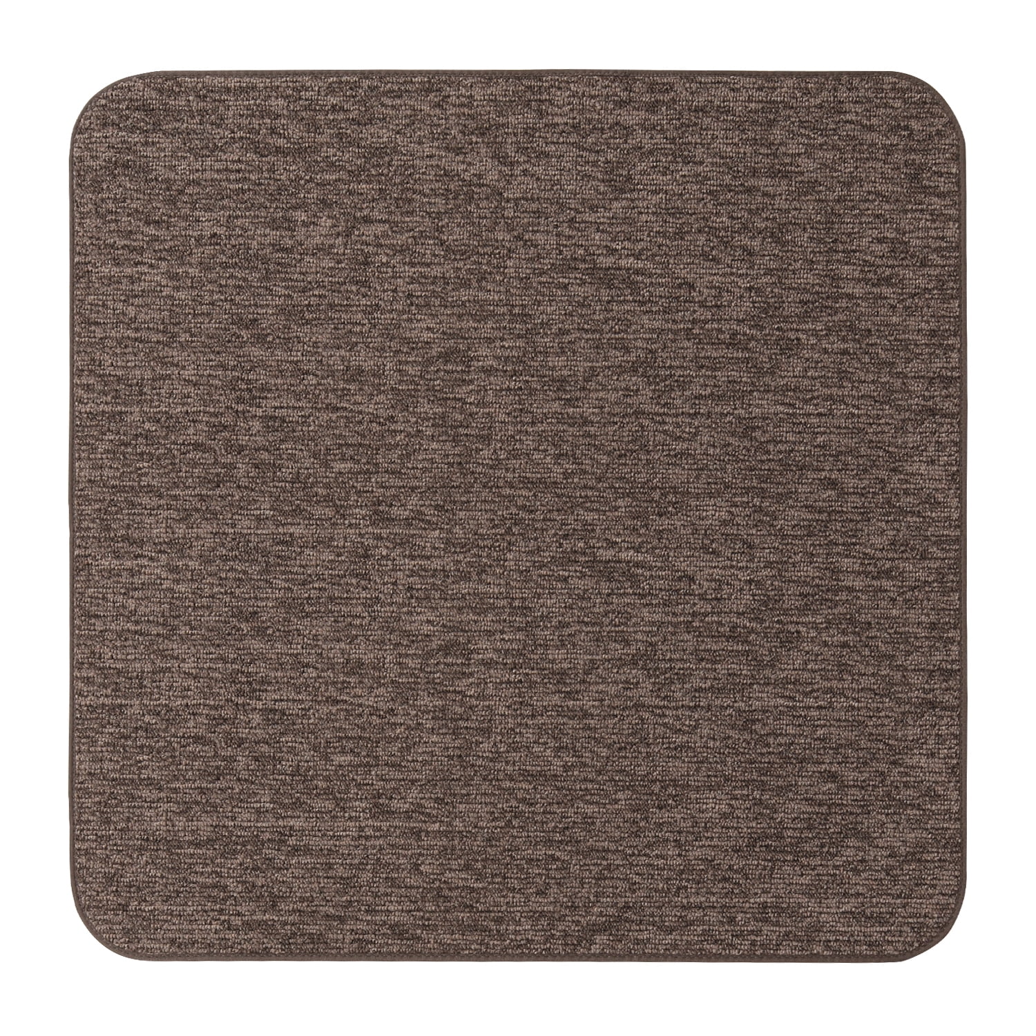 Pebble Gray Non-Slip Square Indoor Area Rug 3' x 3'