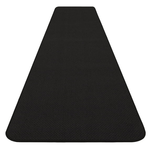 Skid-resistant Carpet Runner - Black - 12 Ft. X 27 In. - Many Other Sizes to Choose From