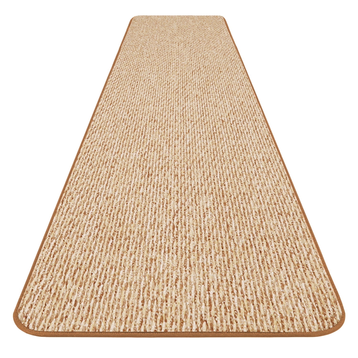 Praline Brown Non-slip Olefin Carpet Runner 27 In. x 10 Ft.