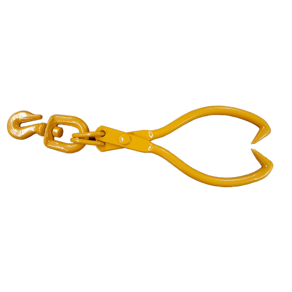 Skid tong hay grapple ice block tong 17.5" logs secure grip wood dragging 0900144