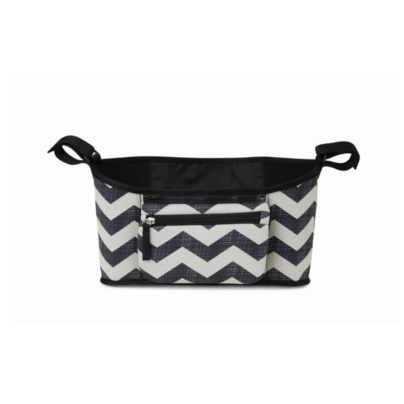Skidaddle by Skip Hop Stroller Organizer Black & White Chevron