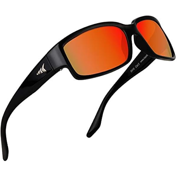 Skidaway Polarized Sport Sunglasses for Men and Women,Ideal for Driving Fishing Cycling and Running,UV Protection
