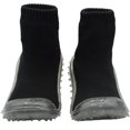 thumbnail image 1 of Skidders Baby Boys' Slippers - Non-Skid Slipper Sock House Shoe Booties Size: 12-24M, Size 12 Months, Black Crystal Grip, 1 of 6
