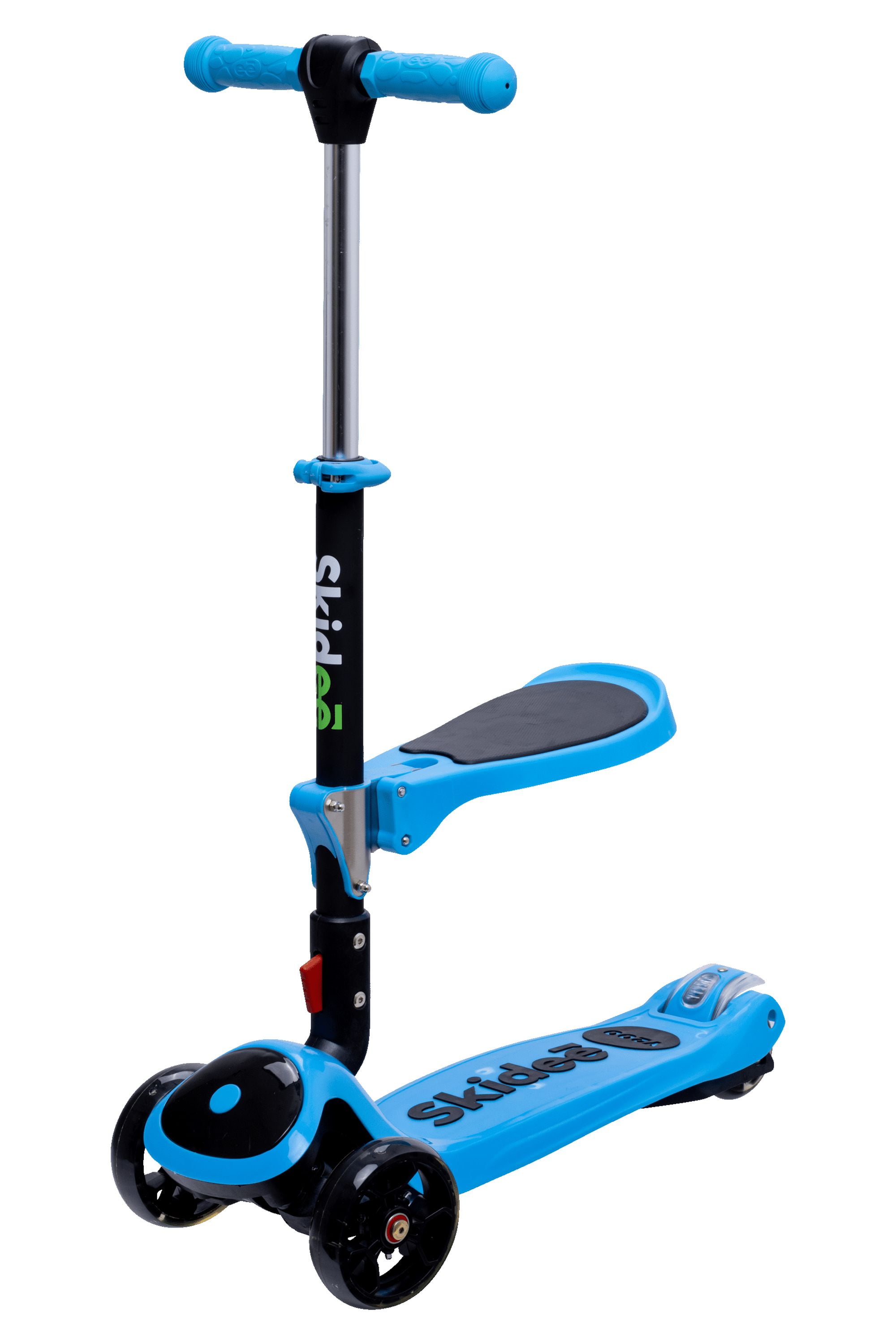 Skidee Ultimate Folding Kick Scooter for Kids with LED