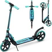 Skidee Scooter for Kids, Teens, Adults, 4 Adjustment Levels, Handlebar Up to 41 Inches, Aqua