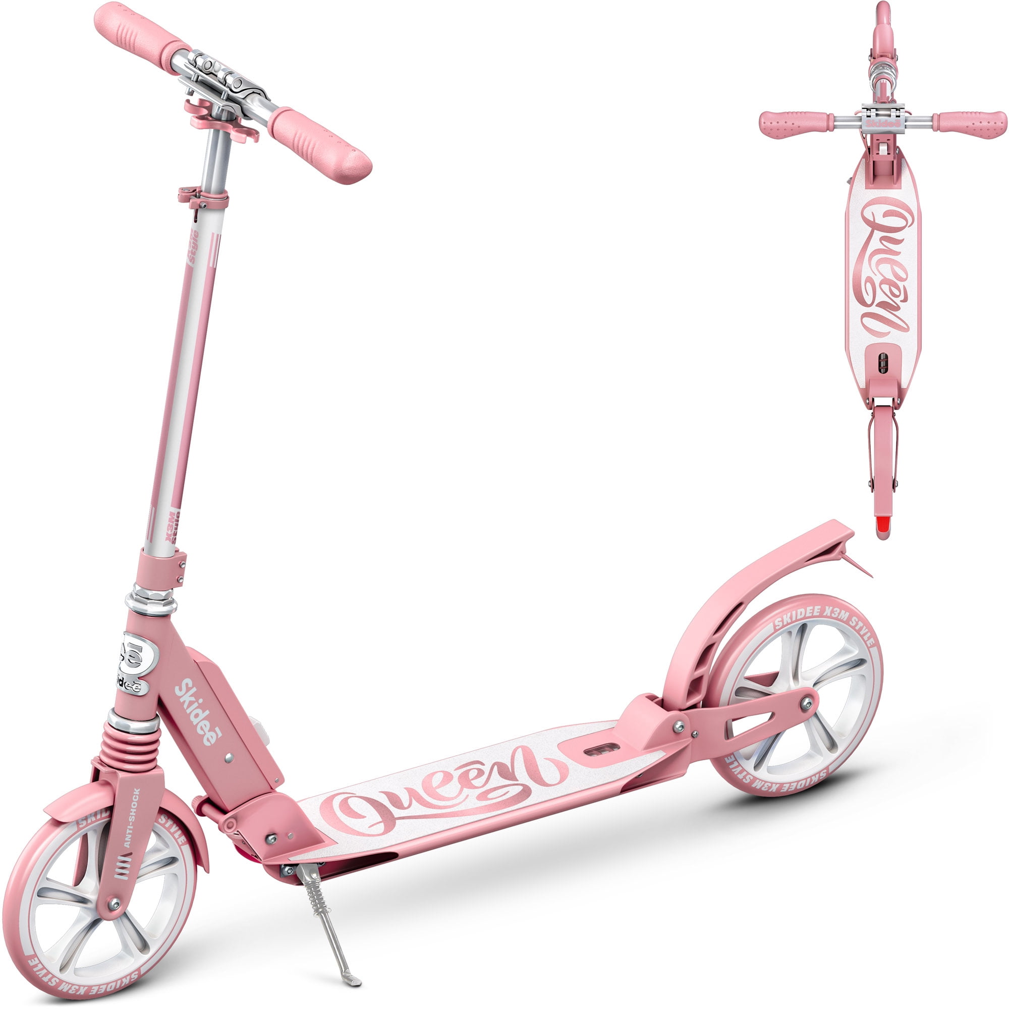 Skidee Scooter for Kids, Teens, Adults - Pink - Walmart.com