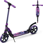 Skidee Scooter for Kids, Teens, Adults, 4 Adjustment Levels, Handlebar Up to 41 Inches, Purple