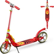 Skidee Scooter for Kids, Teens, Adults, 4 Adjustment Levels, Handlebar Up to 41 Inches, Red