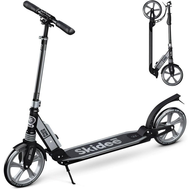 Skidee Kick Scooter for Kids, Teens, Adults with 4 Adjustment