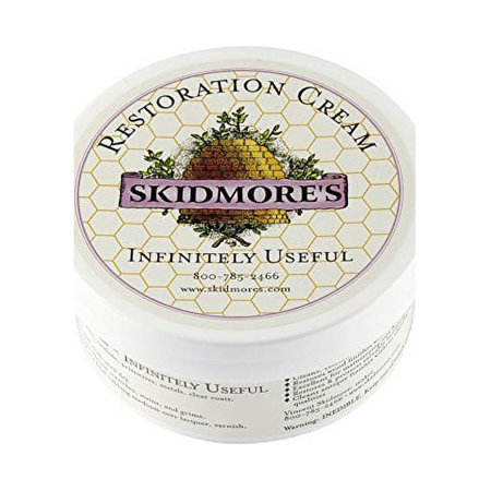 Skidmore's Restoration Cream | Leather Repair Cream for Furniture, Leather Conditioner, Softener | Leather Restoration Cream will Restore Antique Wood | Non-Toxic Formula, Made in USA | 6 Oz