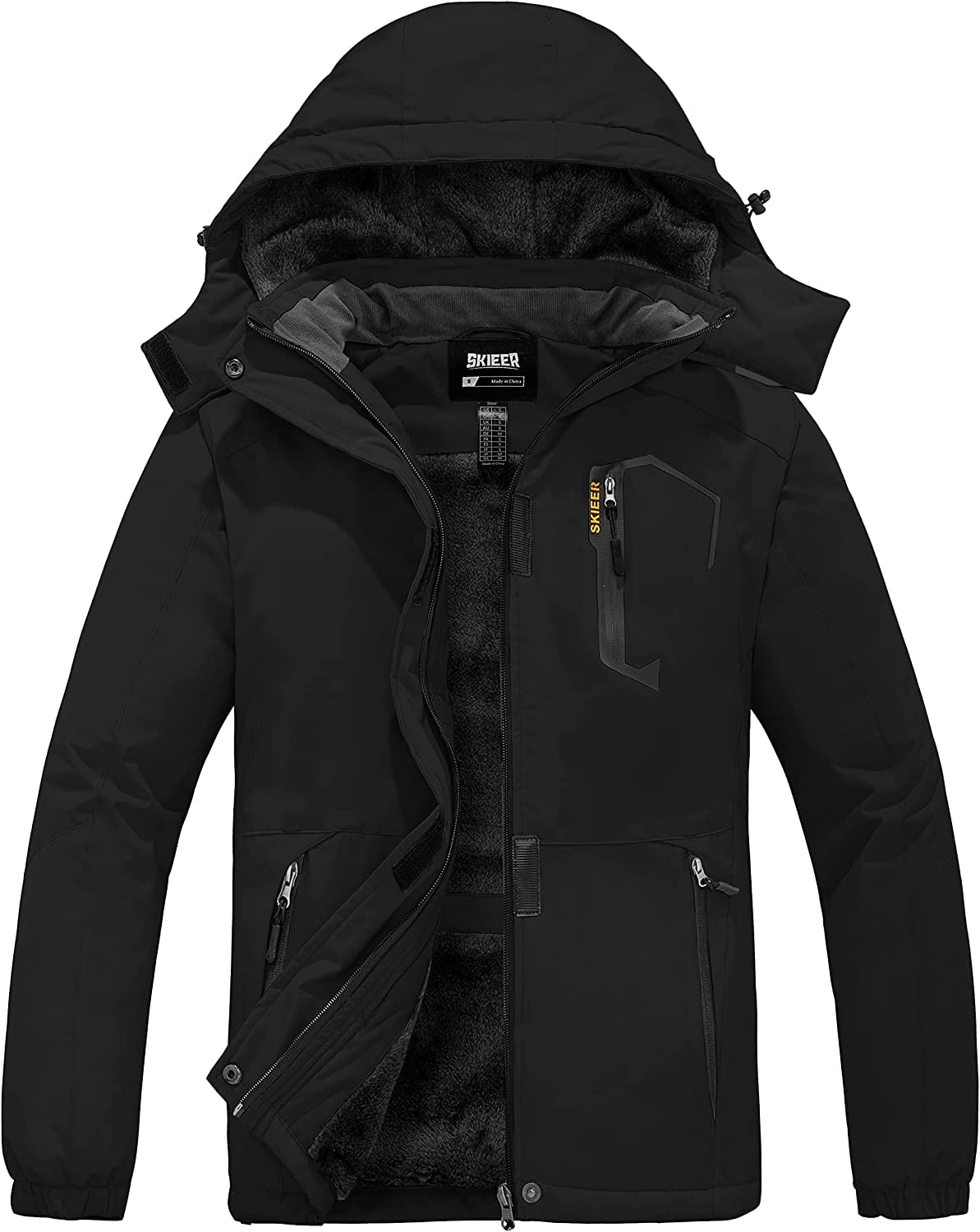 Skieer Women's Ski Jacket Mountain Waterproof Winter Rain Jacket Warm