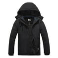 thumbnail image 1 of Skieer Women's Waterproof Ski Jacket Windproof Rain Jacket Winter Warm Hooded Coat Black X-Large, 1 of 8