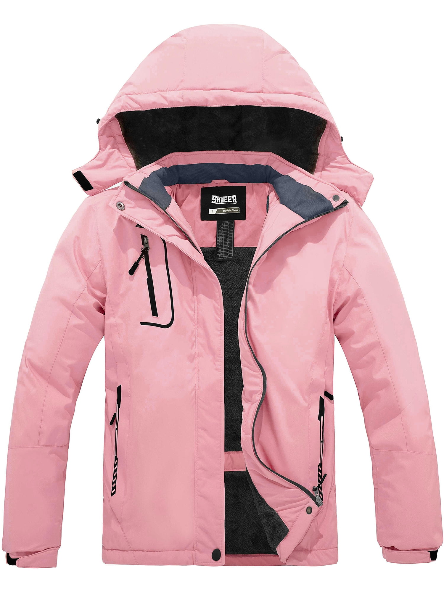 Skieer Women's Waterproof Ski Jacket Windproof Rain Jacket Winter Warm ...