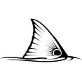 thumbnail image 1 of Skiff Life Tailing Redfish Decal in Black Vinyl Red Drum Saltwater Sticker Fish Art for Wall Decor Truck Kayak Cooler Fish Decal, 1 of 6