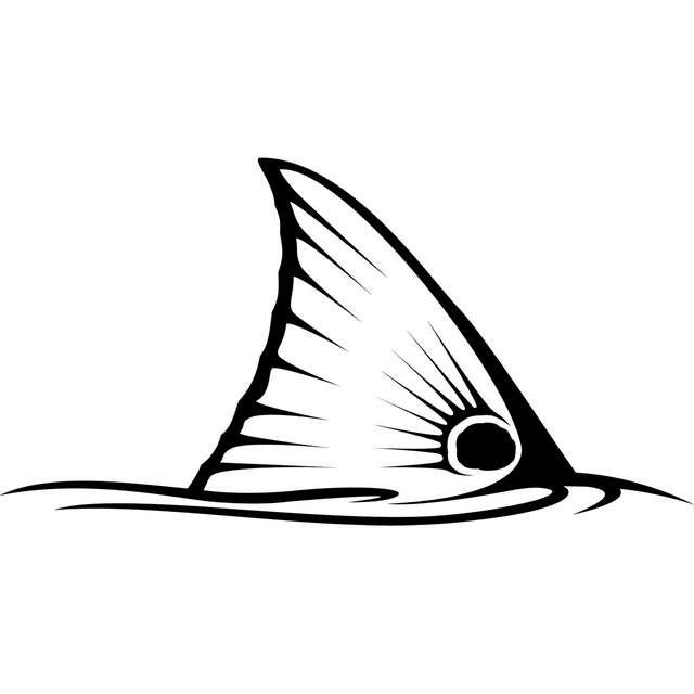 Skiff Life Tailing Redfish Decal in Black Vinyl Red Drum Saltwater Sticker Fish Art for Wall Decor Truck Kayak Cooler Fish Decal