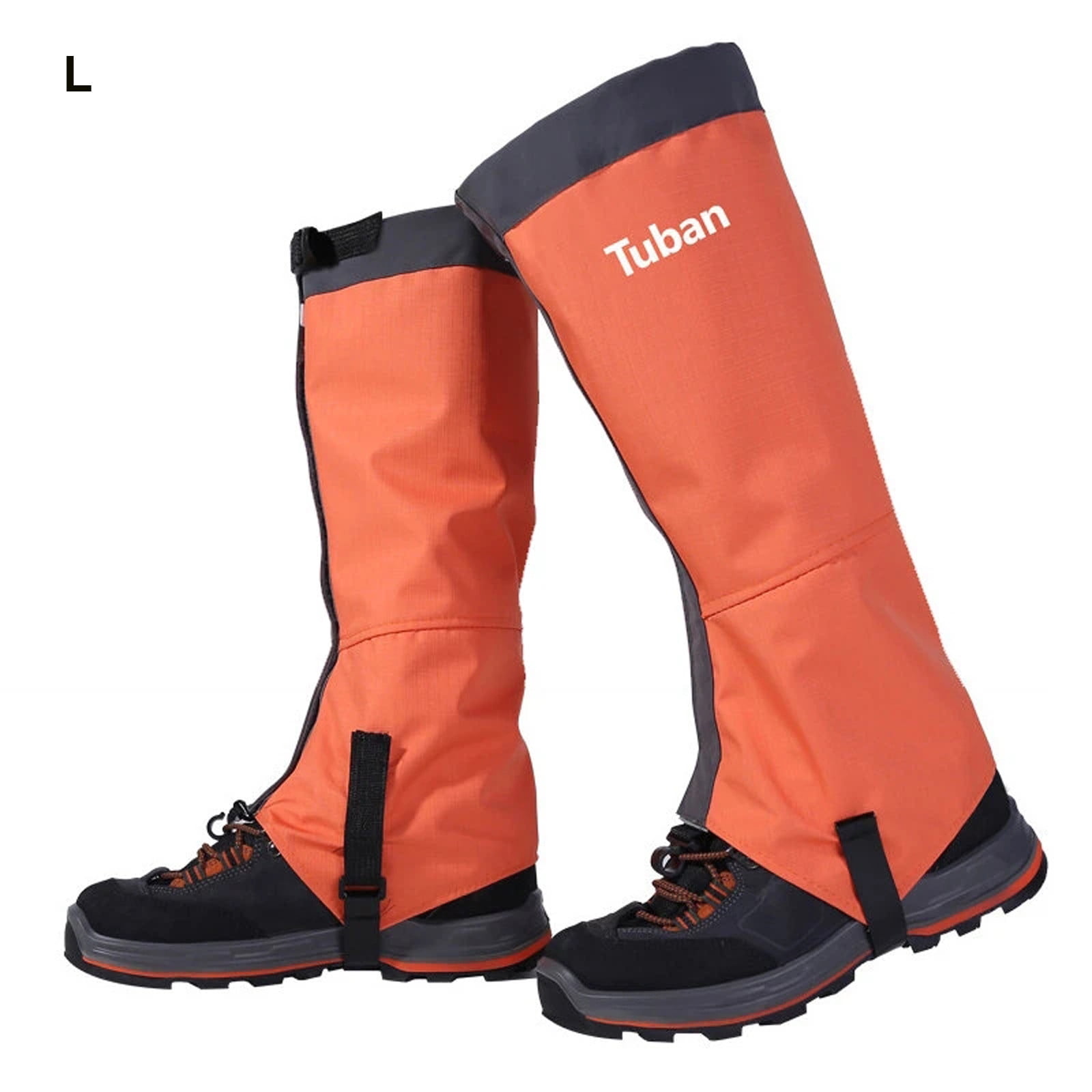 Skiing Boots Gaiters Shoe Cover Camping Hiking Boot on Clearance Orange ...