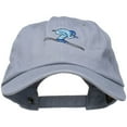 thumbnail image 1 of Skiing Embroidered Unstructured Washed Cap - Grey OSFM, 1 of 5