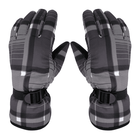 Skiing Gloves, Snow Gloves Touchscreen Waterproof Windproof Ski Gloves, Winter Warm Gloves - Gray