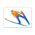 thumbnail image 1 of Skiing Jump - 3" Vinyl Sticker - For Car Laptop I-Pad Phone Helmet Hard Hat - Waterproof Decal, 1 of 1