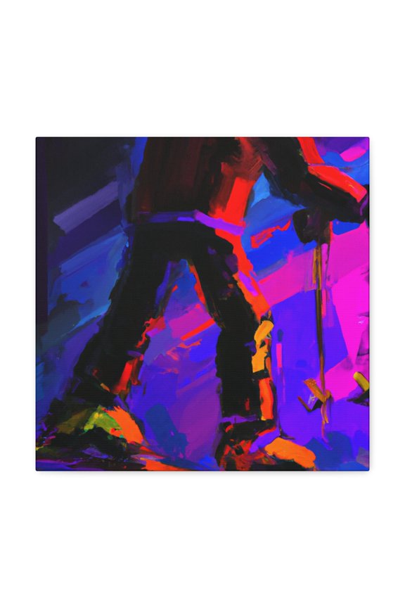 "Skiing Modern Expressionism" - Canvas