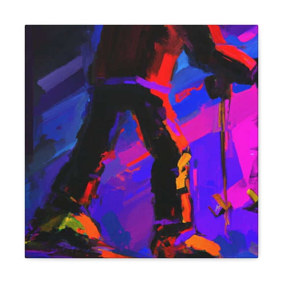 "Skiing Modern Expressionism" - Canvas