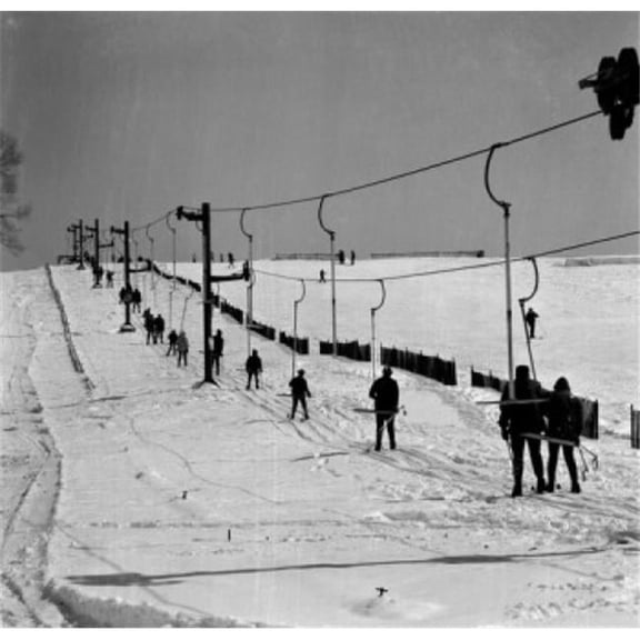 Skiing Poster Print - 18 x 24 in.