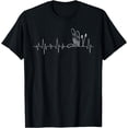 thumbnail image 1 of Skiing Pulse Heartbeat - Freestyle Skier Winter Sports Lover T-Shirt, 1 of 4