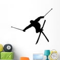 thumbnail image 1 of Skiing Silhouette Wall Decal by Wallmonkeys Peel and Stick Graphic (48 in W x 34 in H) WM175700, 1 of 4