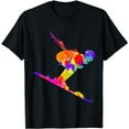 thumbnail image 1 of Skiing Ski Skier Kids Boys Men T-Shirt, 1 of 5
