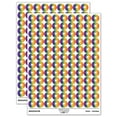 thumbnail image 1 of Skiing Ski Tuck Bully Bullet Stance Downhill Round Sticker Set - Rainbow - Matte Finish - 0.50" Size, 1 of 3