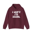 thumbnail image 1 of Skiing Ski skier Mom Dad Hoodie, Gifts, Hooded Sweatshirt, 1 of 4