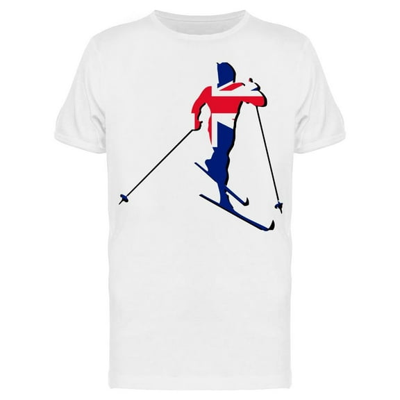 Skiing Sport New Zealand T-Shirt Men -Image by Shutterstock, Male XX-Large