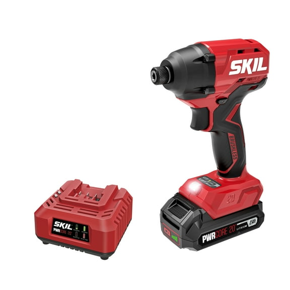 Skil 20V Brushless 1/4 Inch Hex Impact Driver Kit