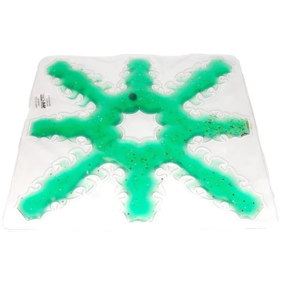 Skil-Care 912449G Light Box 8 Spoke Snow Flake Gel Pad - Green
