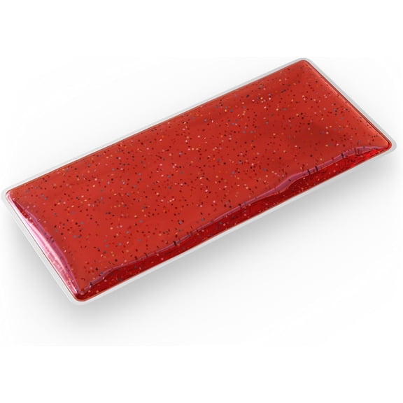 Skil-Care Weighted Rectangular Lap Pad, Red, 3 lbs, 7" x 16"- Vinyl Covered, Heat Sealed, Calms and Stimulates, Easy to Clean, 914505