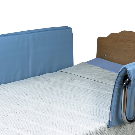 Skil-Care Half-Size Vinyl Bed Rail Pads (Pair), 36” L x 14” W x 1” D – Bed Pads for Elderly Adults Safety, Padded Hospital Rail Covers, Easy-to-Clean Vinyl, 401090