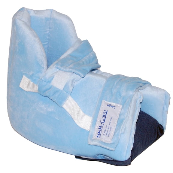 Skil-Care Heel Float Boot, Size Range Small through Large, Zero Heel Pressure, Cooling Gel Pack, Cozy Cloth Inner Cover, Anti-Foot-Drop Construction, 503035