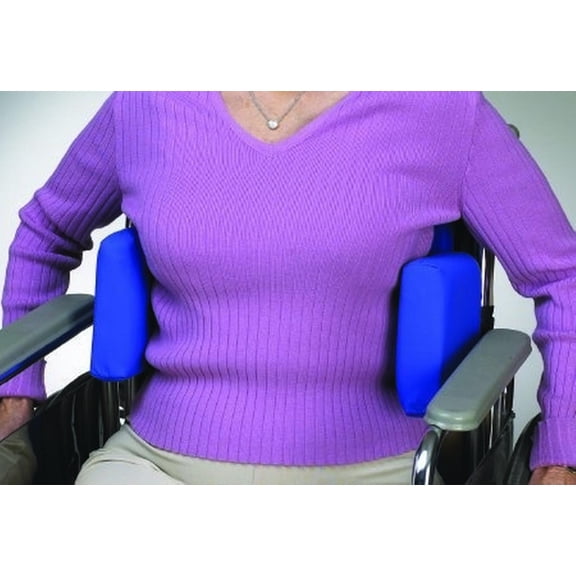 Skil-Care Adjustable Lateral Support, Width Adjusts from 12" W to 19" W - Minimizes Lateral Leaning, Fits Wheelchairs & Most Chairs, Easy-Clean, 7" H x 9" D, 706055