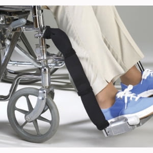 Skil-Care Skin-Guard Leg Protector, Universal Size, Neoprene Wrap for Wheelchair Leg Rest, Durable with Hook and Loop Straps, 703073