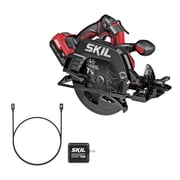 SKIL PWR CORE 20 Brushless 20V 7-1/4-Inch Circular Saw Kit, Includes 4.0Ah USB-C Battery and 45W PD Charger, CR5440B-1C