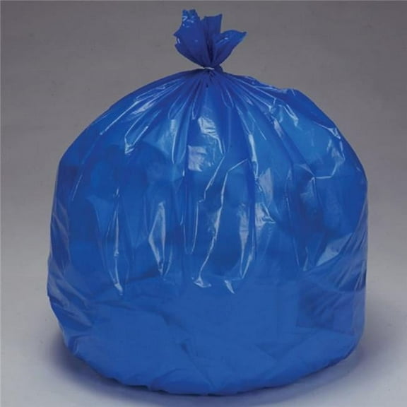 Skilcraft NSN5171357 33 gal Recycled Multipurpose Linear Trash Bags - Low-Density Polyethylene LLDPE, Blue - Pack of 100