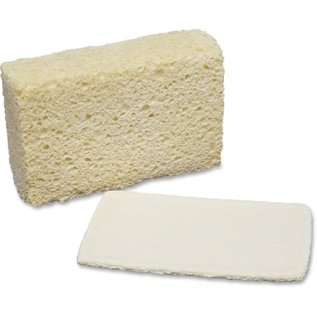 Skilcraft Cellulose Sponge, Compressed, 3-5/8"x5-3/4"x1-3/4",12/PK, NL - NSN2402555