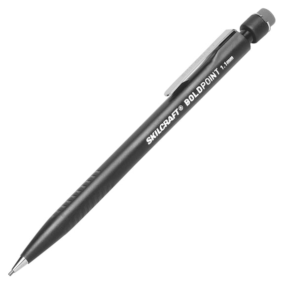 SKILCRAFT, NSN3479581, Bold Point Mechanical Pencil, 12 / Dozen
