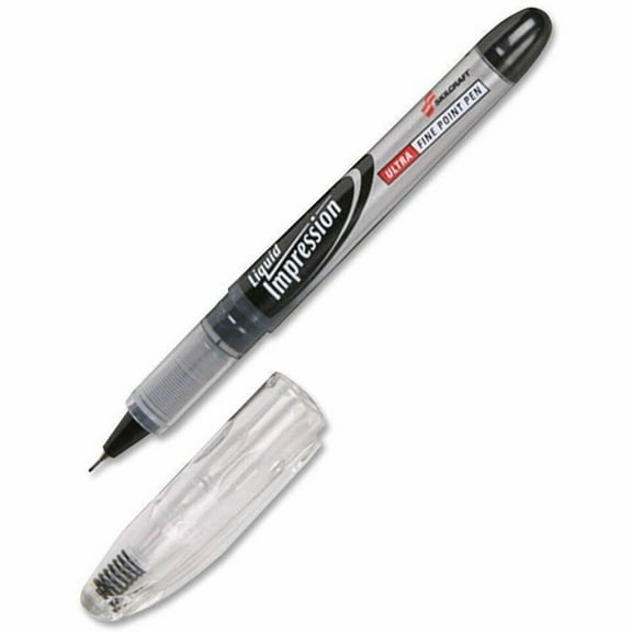 Skilcraft NSN5194373 Ultra-Fine Liquid Impression Marker, Black
