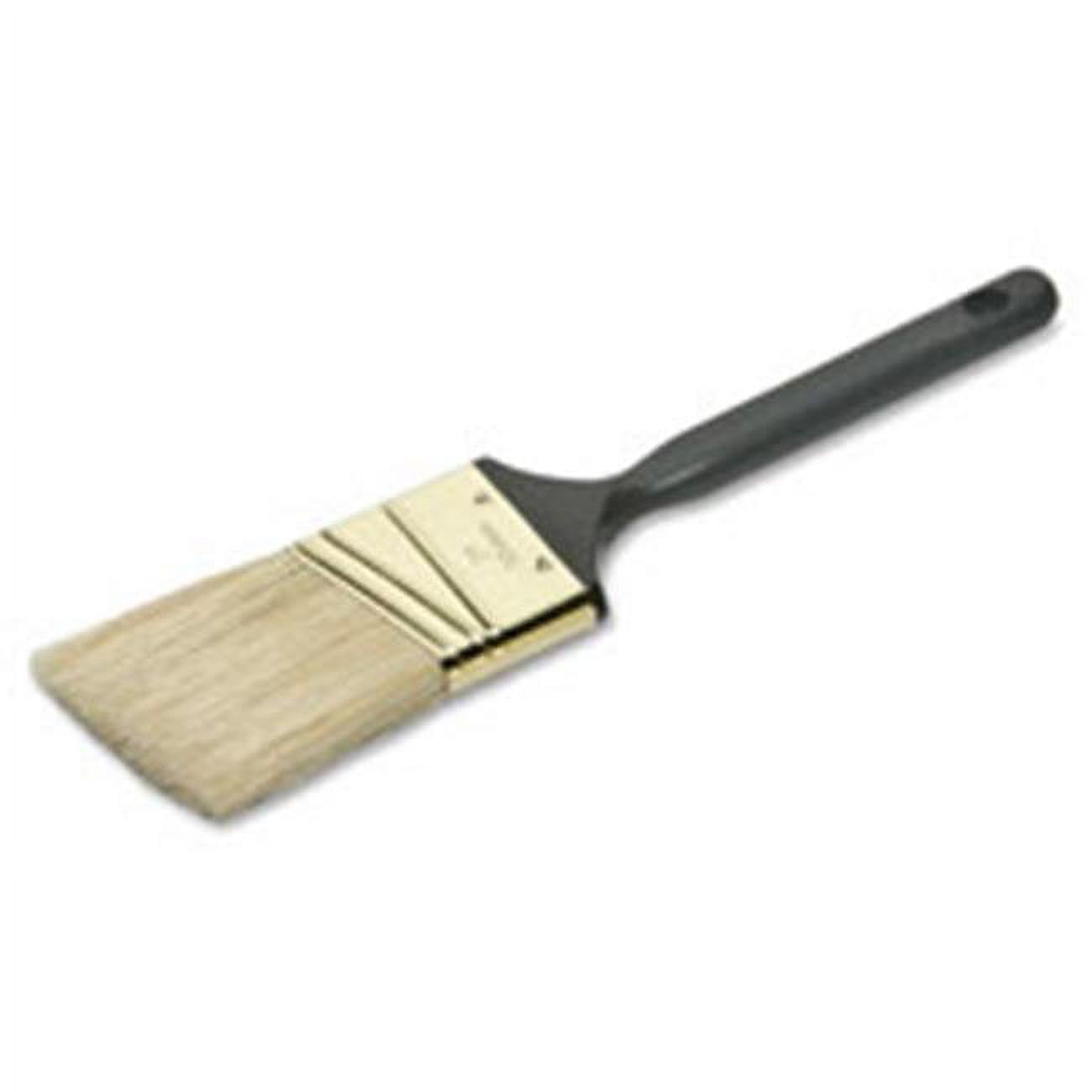 Skilcraft NSN5964251 Angle Paint Brush, 2 in., Brass Plated, Black
