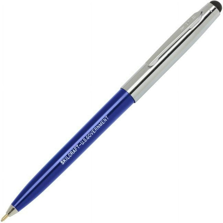 Skilcraft NSN6438195 Stylus Ballpoint Retractable Pen - Blue