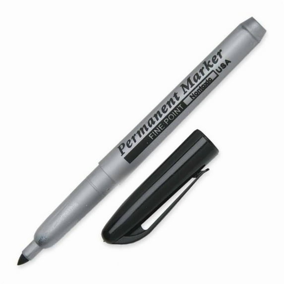 Skilcraft Permanent Marker - Black - Fine Point